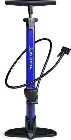 Велосипедний насос BYKLISTA для всіх типів вентилів Великий манометр 12 бар додатковий адаптер для вентиля Підлоговий насос для велосипедів Преміальний підлоговий насос для велосипедів
