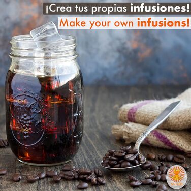 Глечик для холодного заварювання - 2-літровий заварювач (кавоварка холодного заварювання) з тонким сітчастим фільтром і герметичною кришкою з трітану 100 без бісфенолу А 2000 мл