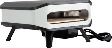 Електрична піч для піци cozze 13 з каменем для піци, 230 В/2200 Вт, цифровий контроль температури, включаючи передню кришку, чорний