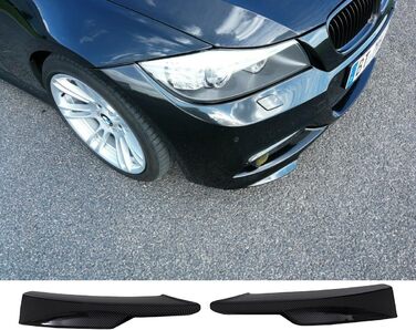 Губи-спойлер сумісні з BMW 3 Series E90 E91 LCI з бампером M-Package, 1697 Carbon Gloss Flaps Set