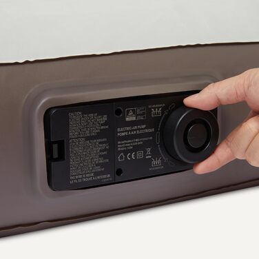 Електричний надувний матрац Storeo Basics - вбудований насос, портативний надувний матрац із сумкою для перенесення, розмір &quotqueen-size&quot 203x152x25 см