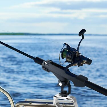 Тримачі для вудок QWORK з 2 частин для човнів, рибальських човнів, каяків - регульовані на 360 градусів тримачі для вудок - легке складання, стабільні та універсальні