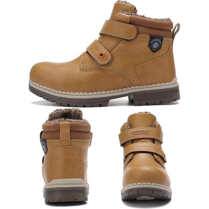 Дитяче зимове взуття ARRIGO BELLO, зимові чоботи, для хлопчиків та дівчаток, розміри 31-38, застібка на липучці, на підкладці, теплі, зручні, нековзні зимові чоботи, жовті, розмір 37 EU