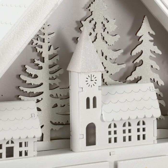 Дерев'яний адвент-календар з 24 шухлядами та світлодіодними лампочками PIONEER-EFFORT