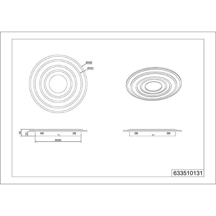 Стельовий LED-світильник Trio Leuchten Costa 633510131, білий матовий метал, акрил, 50 Вт, з пультом ДК, регулюванням кольору та яскравості світла, димером та нічним підсвічуванням