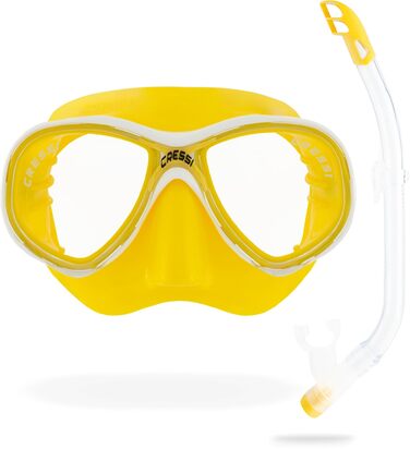 Маска або Marea Jr Mask Snorkel - Топ для дайвінгу та сноркелінгу, один розмір, дитяча унісекс маска трубка, жовтий