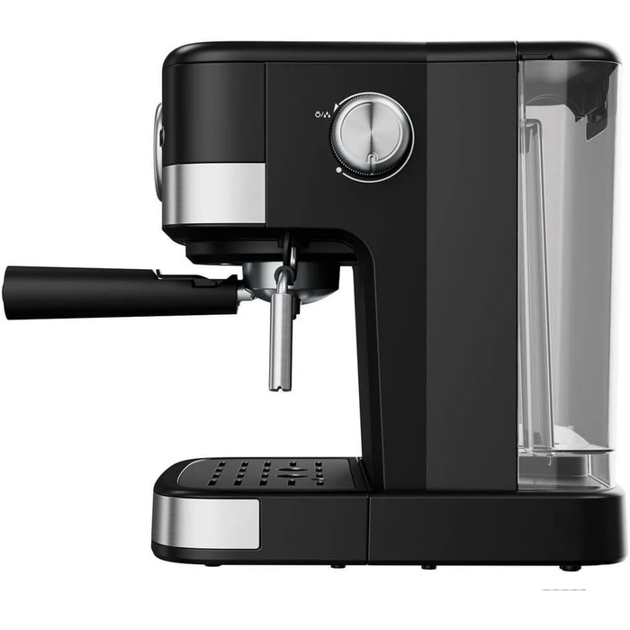 Кавоварка для еспресо SilverCrest портафільтр-машина резервуар для води 1,5 літра з піноутворювачем молока 15 бар насос тиск SEM 1100 C3