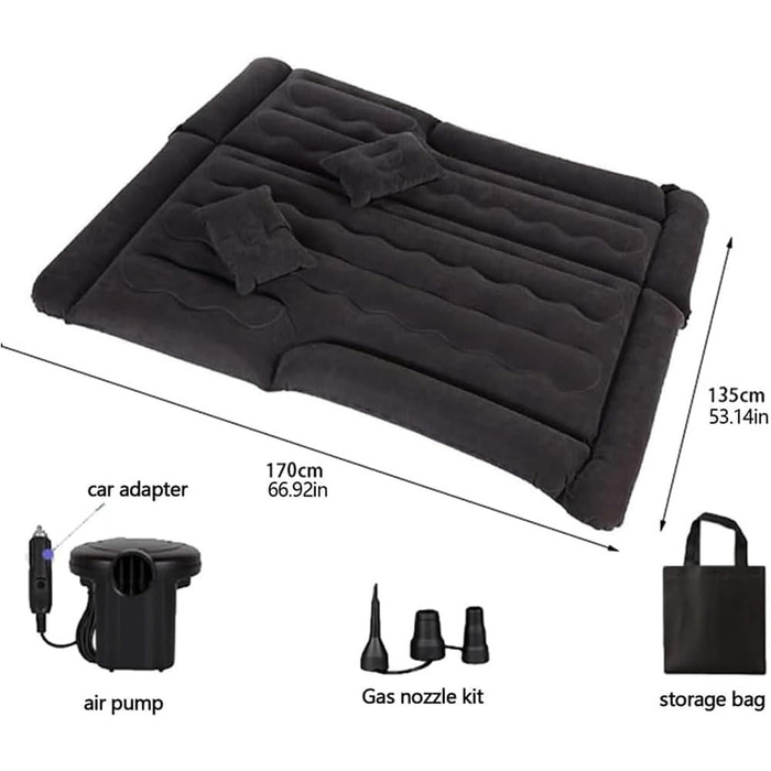 Автомобільний матрац, для VW Caddy V 2020 2021 2022 Надувні матраци для кемпінгу на свіжому повітрі, подорожей, зручний та міцний надувний матрац, автомобільний матрац, C звичайний C