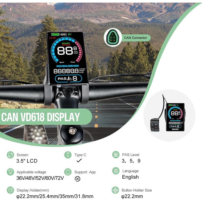 Комплект для переобладнання електровелосипеда Bafang 48 V 250 Вт середнього приводу