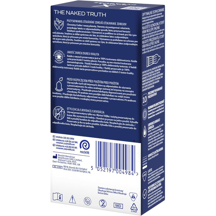 Презервативи Durex Mutual Pleasure, 10 шт