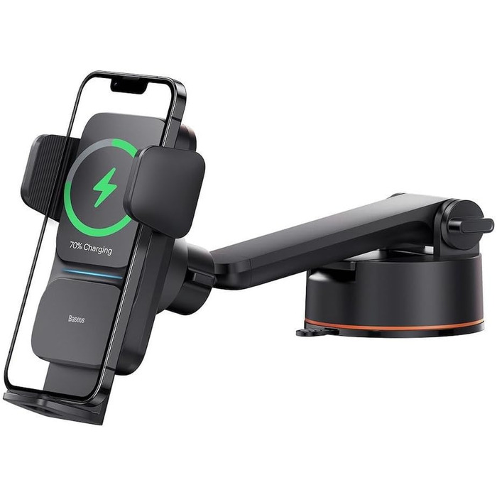 Бездротова зарядка в кабіні електромобіля Тримач для телефону Qi (чорний)