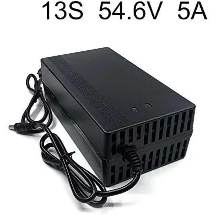 Зарядний пристрій 54,6 В 5 А, літій-іонний зарядний пристрій серії 13S для електромобілів, полімерний акумулятор 48 В 5 А