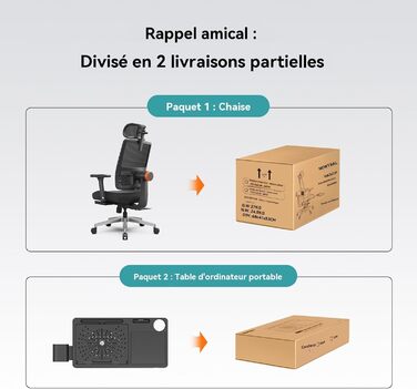 Ергономічне офісне крісло Newtral NT001, ергономічне офісне крісло 150 кг, ергономічне офісне крісло, комп&39ютерне крісло з регульованим підголівником та підлокітниками (NT001 знімна стільниця, чорний) Чорний NT001 знімна стільниця
