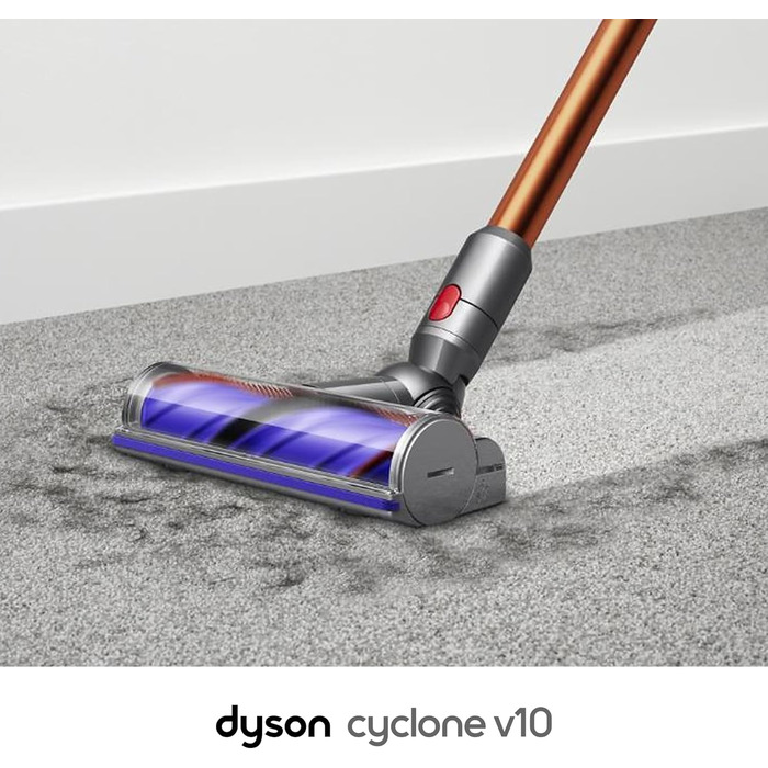 Бездротовий пилосос Dyson Cyclone V10, Nickel/Copper, 150 Airwatt адаптер для низьких поверхонь