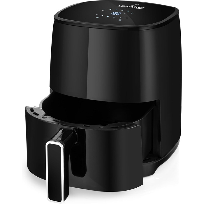 Аерофритюрниця Lehmann LHODF-1435 з 8 програмами приготування Мультипіч з антипригарним покриттям і РК-дисплеєм Фритюрниця зі знімним резервуаром на 3,5 літра та регулюванням температури Фритюрниця без олії