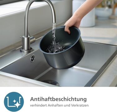Мультирісоварка Philips 3000 серії, чорна, 0,85 л