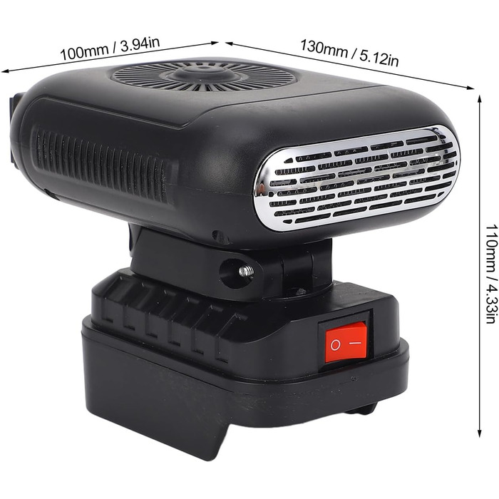 Портативний обігрівач кімнати Asixxsix, регульована температура від 30C до 80C, тихий обігрівач, настільний обігрівач з функцією повороту на 90, 2 USB-порти, для офісу та гуртожитку