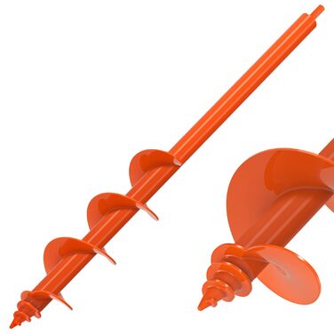 Садовий бурав для посадки рослин, 76 x 61 см, шнек для копання ям з самонарізним гвинтом, міцний садовий бурав 3 мм для посадки 7661см