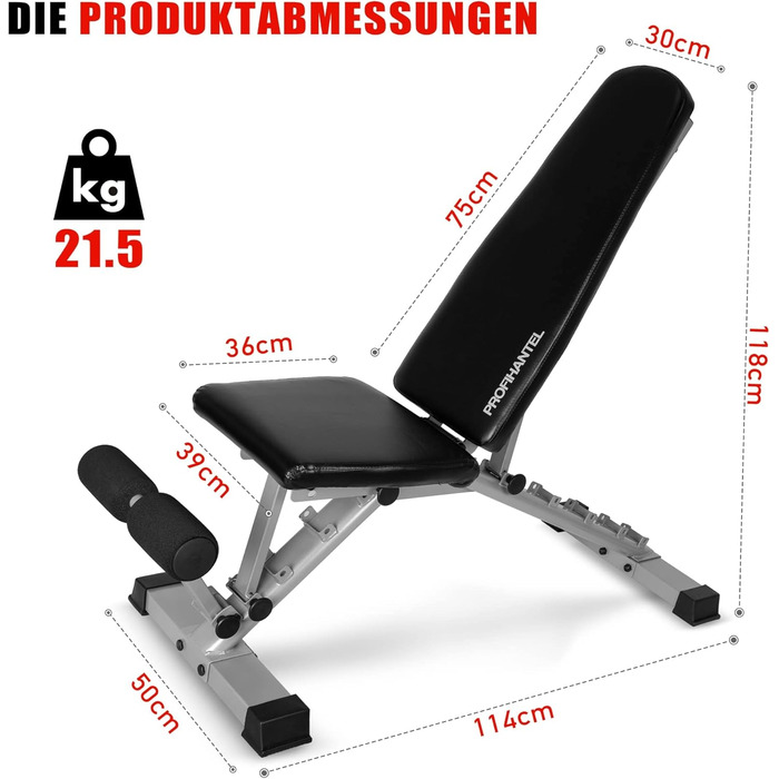 Професійна гантель Трансформерна лава 3-в-1 Тренувальна лава Накладка на згинання рук та тренажер для спини Надзвичайно висока вантажопідйомність 550 кг З опорою для ніг Багатофункціональна похила лава для домашніх тренувань