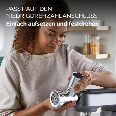 М'ясорубка Kenwood KAX950ME, аксесуар для кухонних комбайнів Kenwood, сріблястий