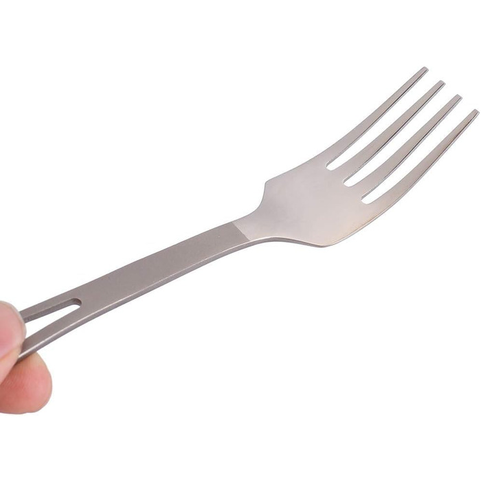 Надлегкий титановий посуд, столові прибори для вулиці, виделка та ложка