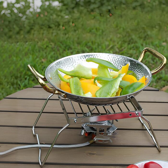 Решітка для гриля для кемпінгу, портативний гриль для багаття, решітка для гриля на відкритому повітрі, підставка для пальника, гриль для барбекю з нержавіючої сталі, складний гриль для багаття для походів, грилювання, піших прогулянок, пікніків, риболовл