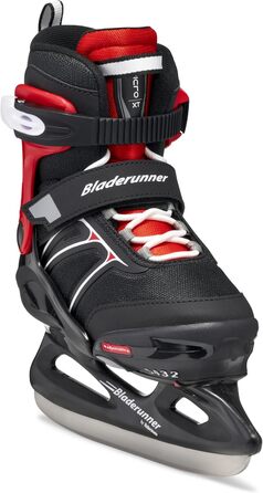 Ковзани Bladerunner Micro XT Ice з регулюванням розміру для хлопчиків, чорно-червоні, 32-37 (UK 01-04 / US 02-05)