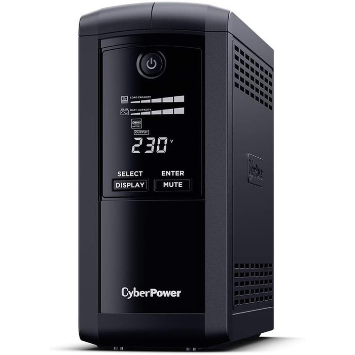 ДБЖ CyberPower Systems SystemsДБЖ ValuePRO VP1000EILCD Green Power UPS 1000 ВА/5 1000 ВА/550 Вт