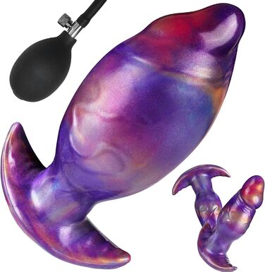 Фалоімітатор Leyuto, надувний, реалістичний «монстр», з T-подібною основою