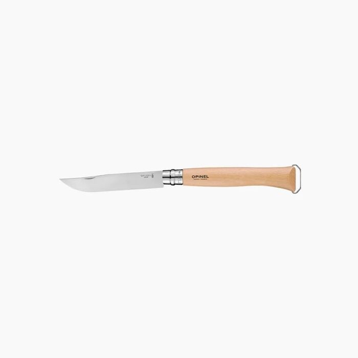 Набір для барбекю та гриля Opinel XL-щипці, складаний ніж 12 B з насадкою-лопаткою, нержавіюча сталь та бук, 10000441
