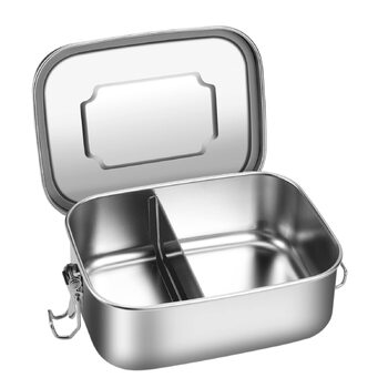 Ланчбокс Miiepls з нержавіючої сталі, 800 мл, з двома відділеннями, герметичний, екологічний та без BPA для дорослих і дітей