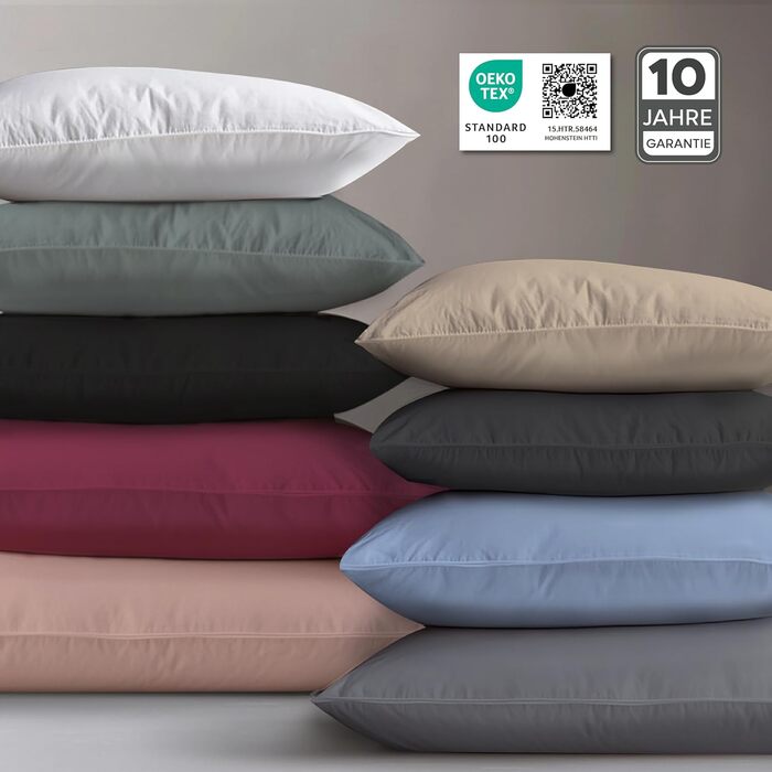Наволочки Twinzen 30x50 см бордові бавовна джерсі на блискавці Oeko Tex, 2 шт.