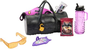 Лялька Monster High, лялька Клод Вульф з домашнім улюбленцем Бульдогом Горгульєю та тематичними аксесуарами - HNF65 Клод Вульф Одинарний