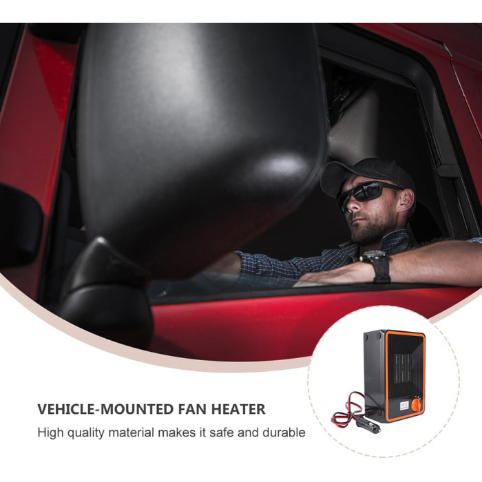 Електричний автомобільний обігрівач Hemobllo, обігрівач для транспортного засобу, швидкий нагрів, тиха робота, безпечний корпус, легке встановлення, енергоефективний, аксесуар для автомобіля