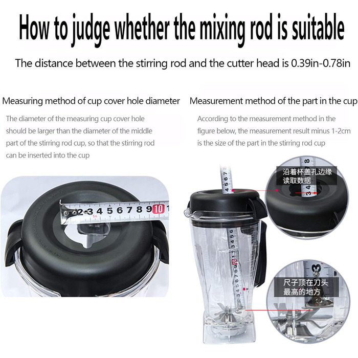 Змінні аксесуари для блендера для контейнерів Vitamix Standard 32 унції та 48 унцій, аксесуари для кухонної машини Загальний маніпулятор блендера