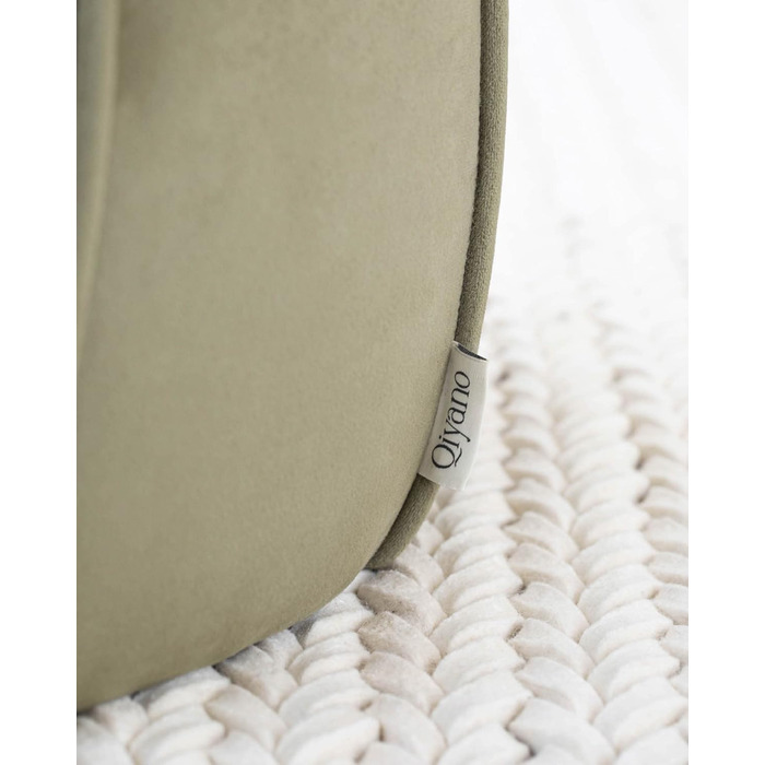 Пуф/оттоманка з м&39якого зеленого оксамиту, конусоподібної/грибоподібної форми, для вітальні, спальні, дитячої кімнати, оздоблення з графітової штучної шкіри, висота приблизно 55 см, колір зелений оксамит