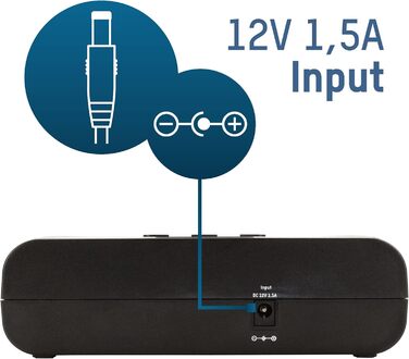 Зарядний пристрій ANSMANN для акумуляторів AA/AAA/C/D/9V NiMH - Зарядний пристрій з 5 програмами заряджання заряджання, розряджання, тестування, оновлення, швидке заряджання USB - Powerline 5 Pro 2 акумулятори Baby C ємністю 2500 мАг, включаючи 2 акумулят