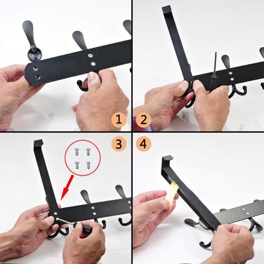 Гачки дверні LYLIN з нержавіючої сталі, вішалка дверна на 15 гачків, гачки дверні без свердління, гачки дверні для кухні, ванної,