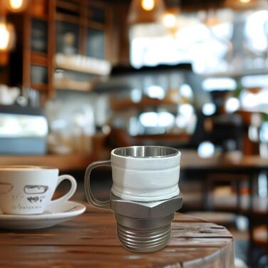 Чашка для свічок запалювання Rockible, чашка з нержавіючої сталі зі смоли, кавова кружка для автолюбителів