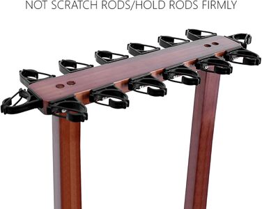 Тримач для вудок, підставка для вудок для гаража, підлогова підставка, вертикальний тримач для зберігання вудок, органайзер для риболовлі