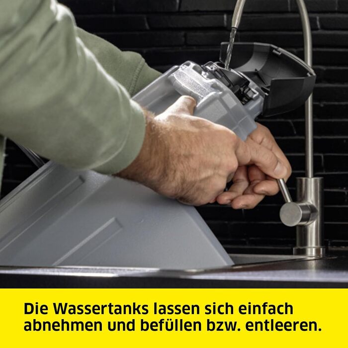 Миючий пилосос Krcher SE 4 (гнучкий шланг 2-в-1), радіус дії 8 м, 1000 Вт, бак для чистої/брудної води 4 л, 1.081-150.0, білий Whi