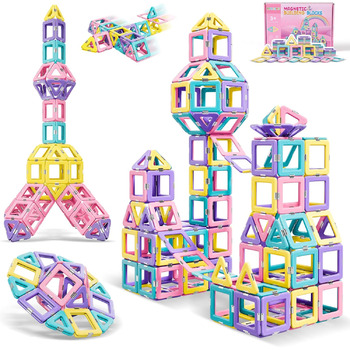 Деталей, Magnetic Building Blocks Іграшки від 3 років, Magnetic Toys Магніти Дитячі іграшки від 3 4 5 6 7 8 років для хлопчиків Ді