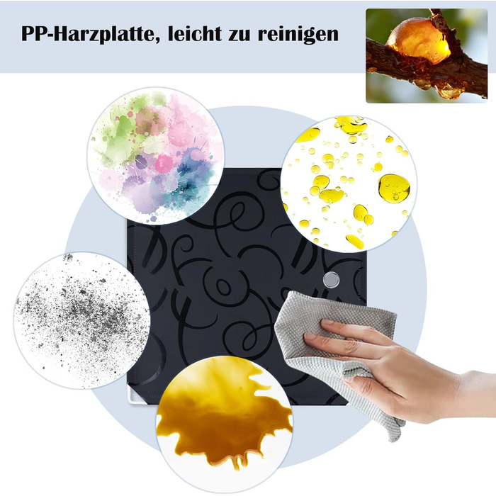 Система полиць для гардеробу HENGMEI з дверцятами, пластик ПП, для зберігання одягу та книг, самостійне складання, вставний стелаж (20 коробок з дверцятами, з 2 рейками для одягу, чорний)