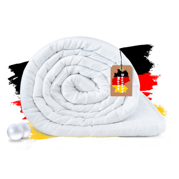 Обтяжена ковдра STERNKIND 135x200 Терапевтична ковдра - обтяжена ковдра приблизно 4 кг, обтяжена ковдра для ліжка, ковдра для релаксації, обтяжена ковдра для дорослих зі скляними намистинами, важка ковдра