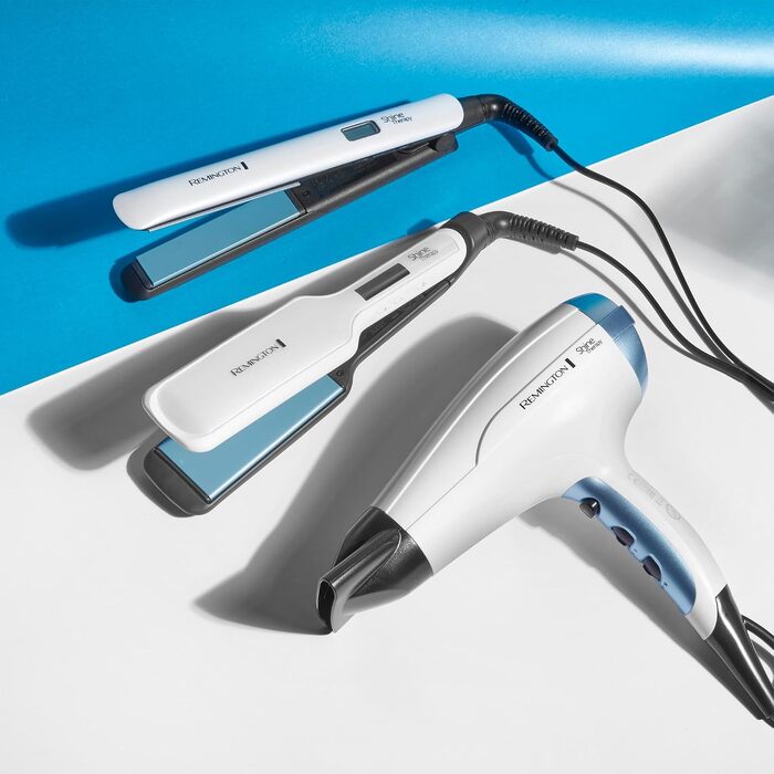 Випрямляч для волосся Remington Shine Therapy Wide S8550, широкі пластини, LCD-дисплей, 150230C