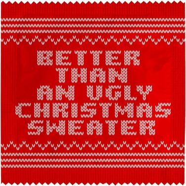 Набір із 5 кумедних презервативів кумедна ідея подарунка для веселих та незабутніх моментів виготовлені з тонкого та міцного латексу надруковано у Франції (Різдво 1)