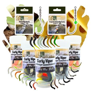 Приманки Zite Fishing Curly Viper Trout з м&39якого пластику, 8 шт. , 6,5 см - Змієподібна форелеподібна приманка, новий продукт рибальська приманка UL, обертова та серпантинова без фталатів та ручної роботи, різні розміри