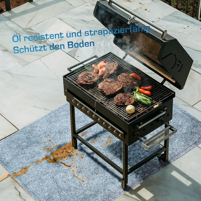 Килимок для бруду - СУПЕРТОНКИЙ 2 мм, Самоклеючий килимок для дверей, Килимок для взуття, Килимок для дверей, Килимок для очищення, Монтажний килимок, Нековзний - Миється - Сірий, Різні розміри (75 x 119 см)