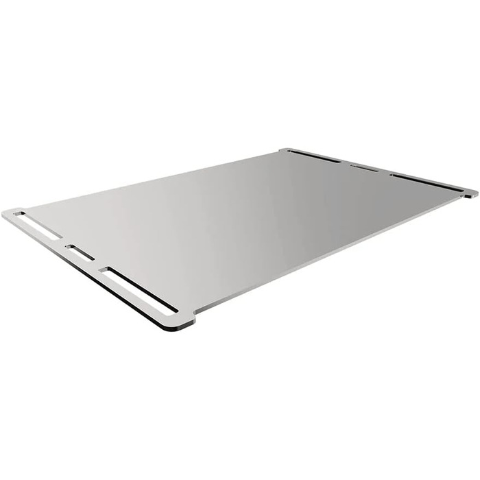 Пластина Knister Plancha з нержавіючої сталі, пластина для гриля Plancha для всіх варіантів кемпінгового гриля Knister Grill, овочева тарілка (20 x 28 см)