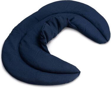 Подушка для шиї зі стійкою, темно-синя - подушка з вишневих кісточок - подушка для шиї, грілка для шиї та плечей - дуже зручна грілка для шиї